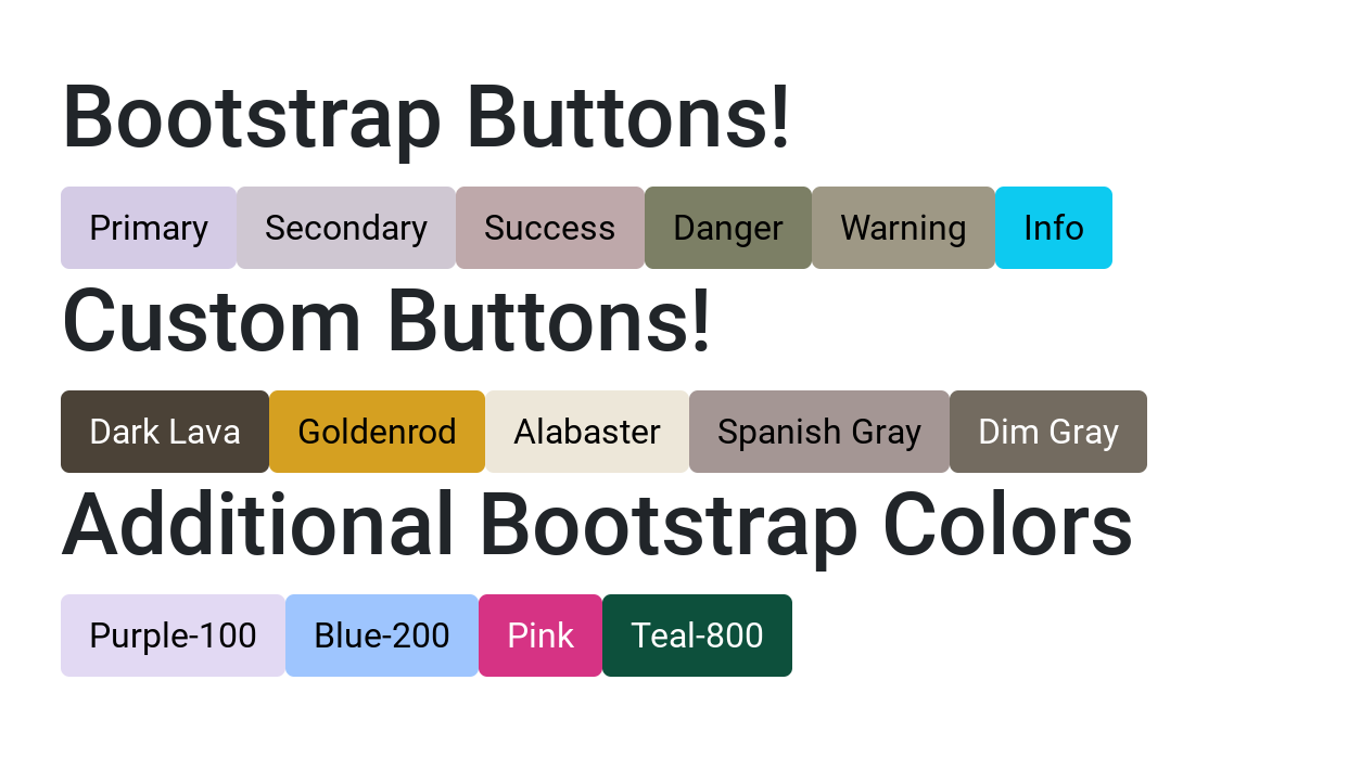 Customizing bootstrap 5 with Sass! Example provided.